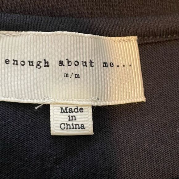 Enough About Me Rainbow Faux Fur Hello Tee Black Knit Crewneck Long Sleeve M - Picture 5 of 6